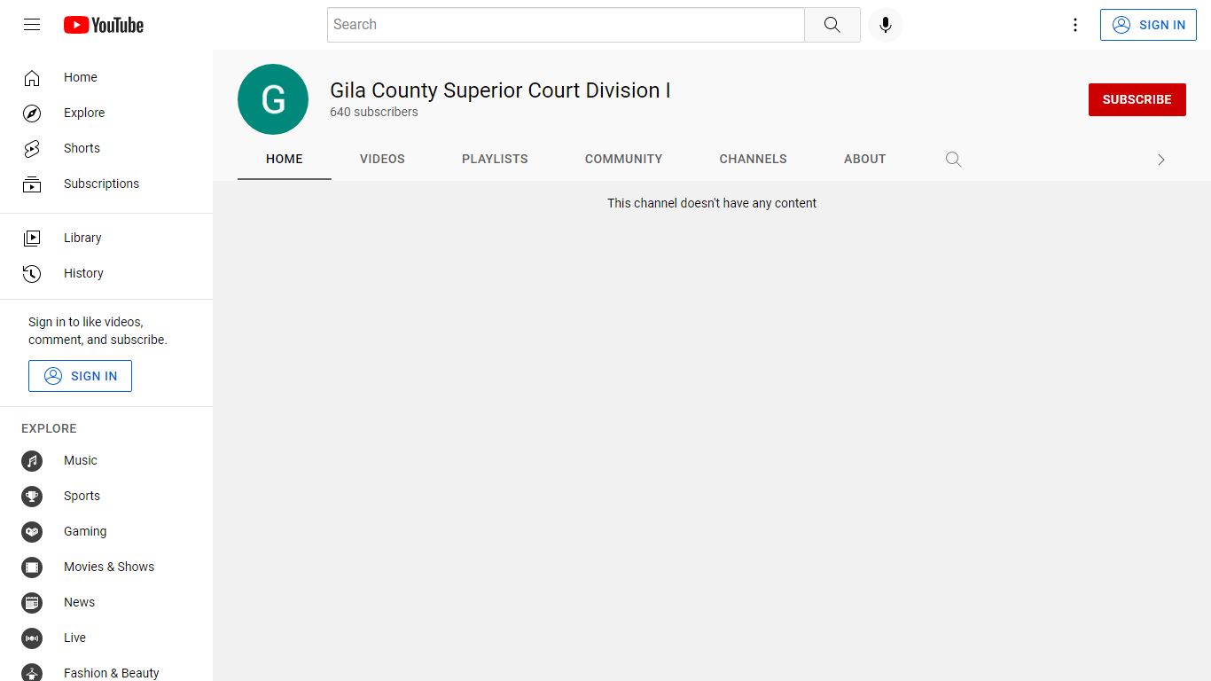 Gila County Superior Court Division I - YouTube